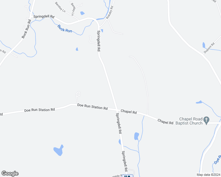 map of restaurants, bars, coffee shops, grocery stores, and more near Springdell Road in Coatesville