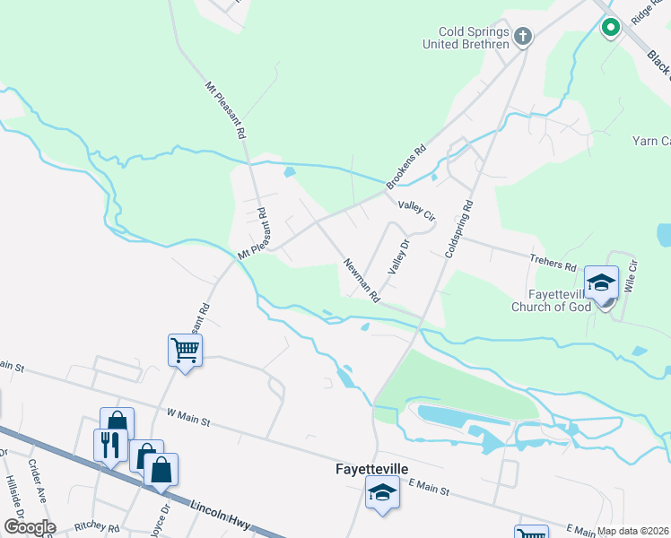 map of restaurants, bars, coffee shops, grocery stores, and more near 4610 Newman Road in Fayetteville