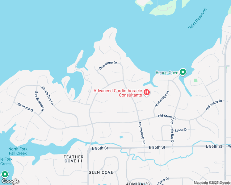 map of restaurants, bars, coffee shops, grocery stores, and more near 11723 Watermark Way in Fishers