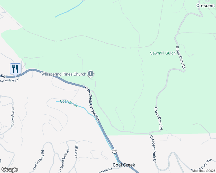 map of restaurants, bars, coffee shops, grocery stores, and more near 93 Gross Dam Road in Golden