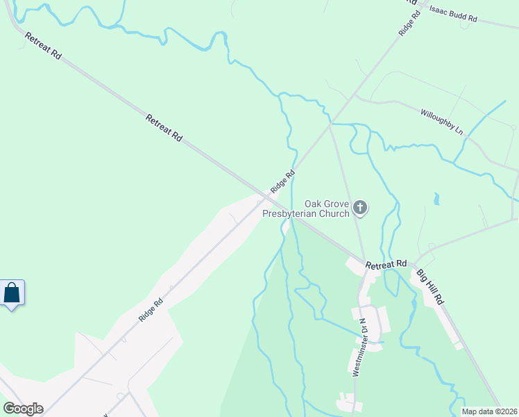 map of restaurants, bars, coffee shops, grocery stores, and more near 140 Retreat Road in Southampton Township