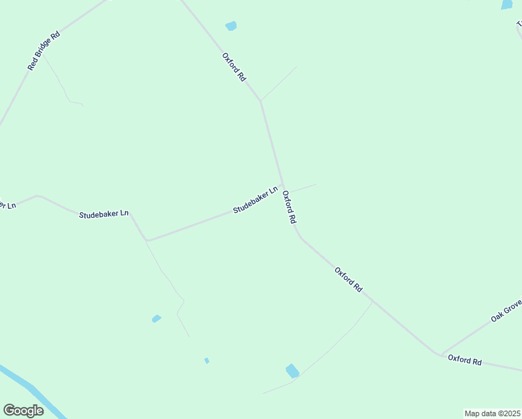 map of restaurants, bars, coffee shops, grocery stores, and more near 555 Studebaker Lane in New Oxford