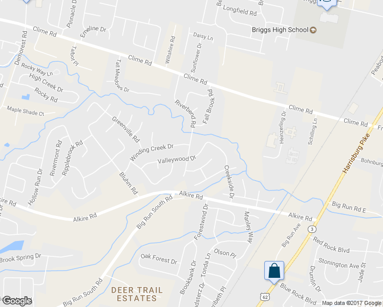 map of restaurants, bars, coffee shops, grocery stores, and more near 3082 Valleywood Drive in Columbus