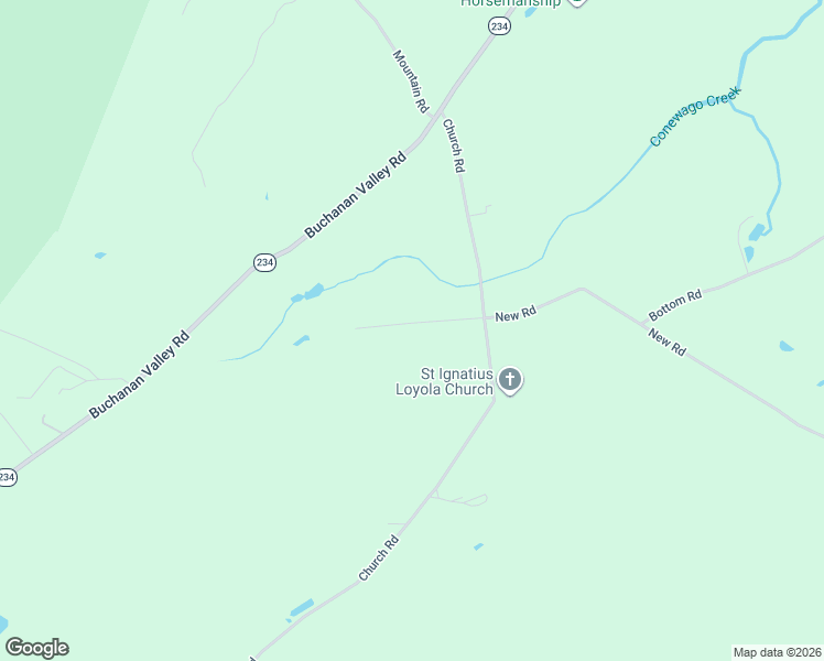 map of restaurants, bars, coffee shops, grocery stores, and more near 1178 Church Road in Orrtanna