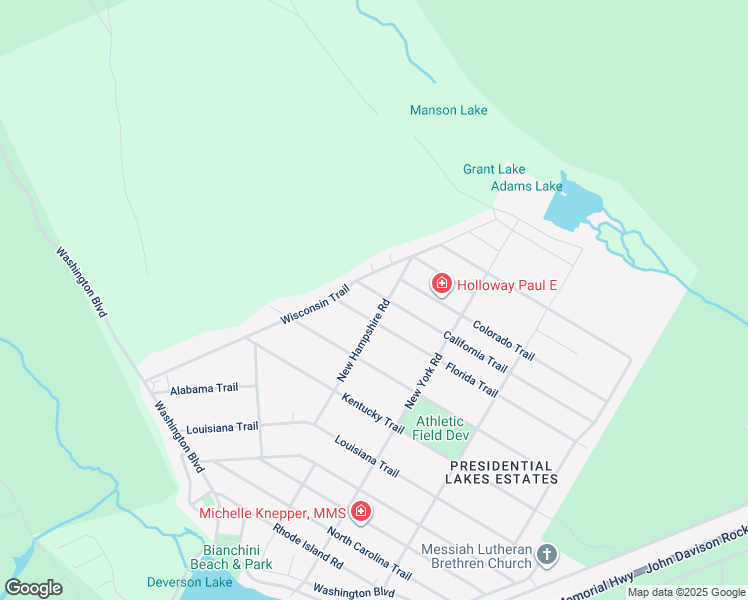 map of restaurants, bars, coffee shops, grocery stores, and more near 106 California Trail in Pemberton Township