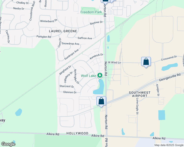 map of restaurants, bars, coffee shops, grocery stores, and more near 5745 Ricardo Drive in Galloway