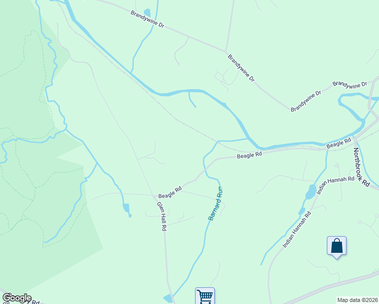map of restaurants, bars, coffee shops, grocery stores, and more near 389 Beagle Road in West Chester