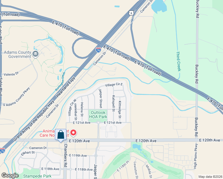 map of restaurants, bars, coffee shops, grocery stores, and more near 15904 East 124th Avenue in Brighton