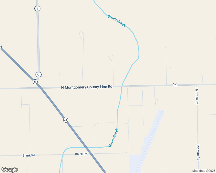 map of restaurants, bars, coffee shops, grocery stores, and more near County Road 2 in Laura