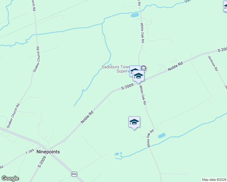 map of restaurants, bars, coffee shops, grocery stores, and more near 720 Noble Rd in Christiana