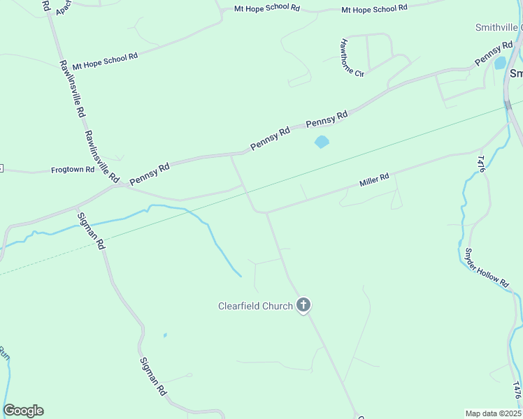 map of restaurants, bars, coffee shops, grocery stores, and more near 179 Miller Road in Willow Street
