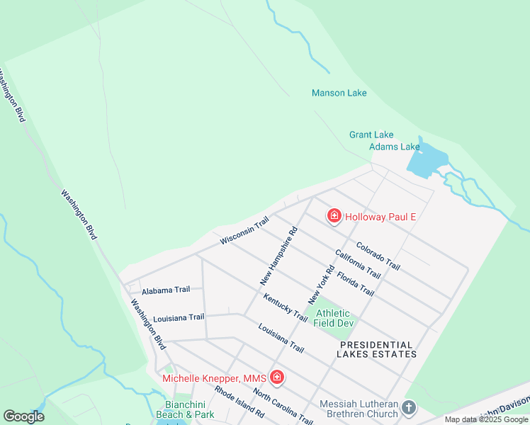 map of restaurants, bars, coffee shops, grocery stores, and more near 405 Wisconsin Trail in Burlington County