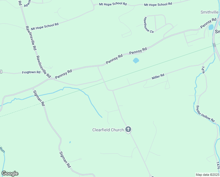 map of restaurants, bars, coffee shops, grocery stores, and more near 179 Miller Road in Willow Street