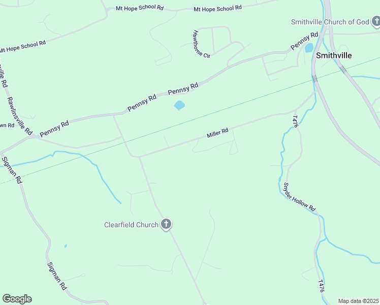 map of restaurants, bars, coffee shops, grocery stores, and more near 122 Miller Road in Willow Street