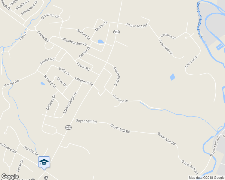 map of restaurants, bars, coffee shops, grocery stores, and more near 1014 Marvern Drive East in Chambersburg