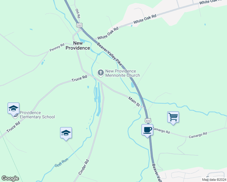 map of restaurants, bars, coffee shops, grocery stores, and more near 142 Main Street in New Providence
