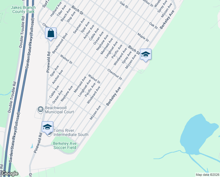 map of restaurants, bars, coffee shops, grocery stores, and more near 1144 Spray Avenue in Beachwood