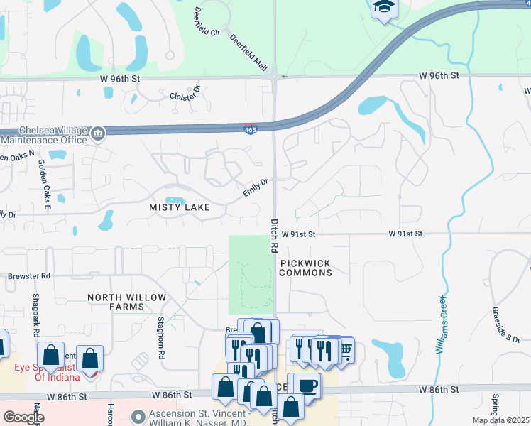 map of restaurants, bars, coffee shops, grocery stores, and more near in 