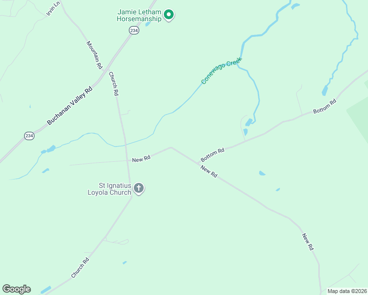 map of restaurants, bars, coffee shops, grocery stores, and more near 1466 New Road in Orrtanna