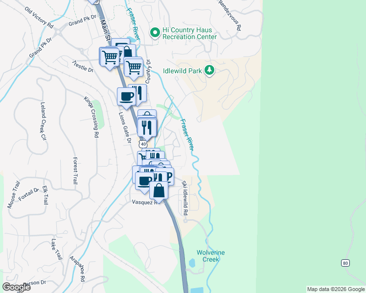 map of restaurants, bars, coffee shops, grocery stores, and more near 413 Sawyer Circle in Winter Park