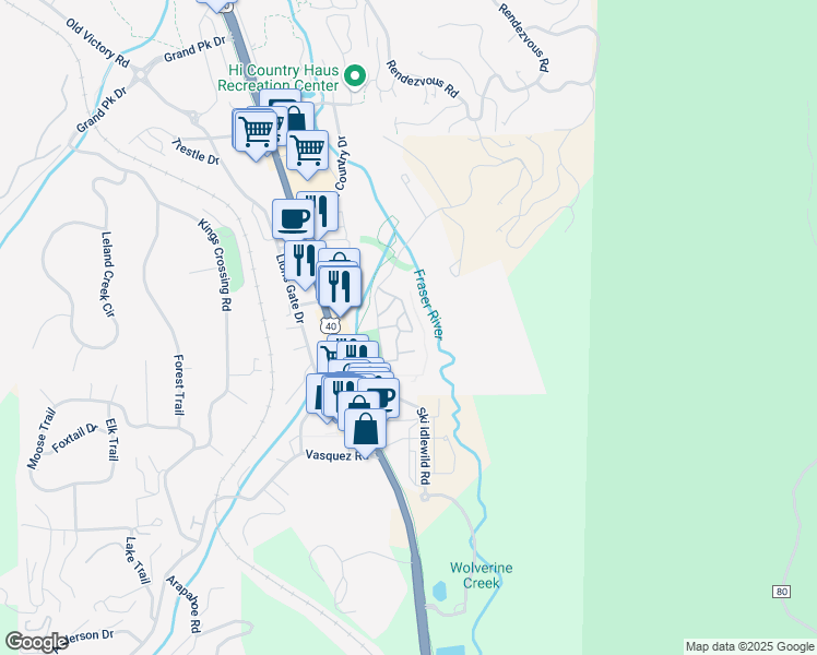 map of restaurants, bars, coffee shops, grocery stores, and more near 210 Sawyer Circle in Winter Park