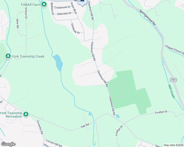 map of restaurants, bars, coffee shops, grocery stores, and more near 323 Chestnut Hill Road in York