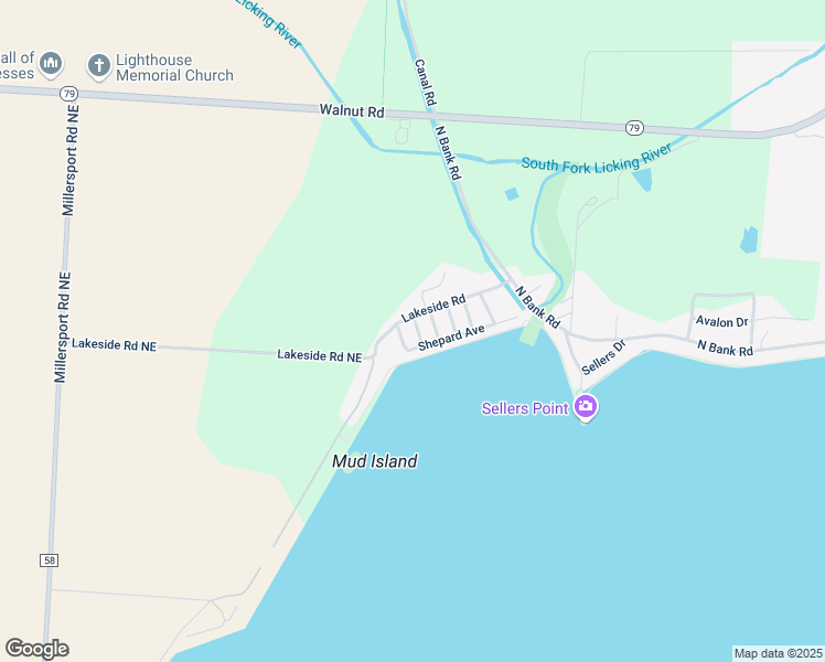 map of restaurants, bars, coffee shops, grocery stores, and more near 13565 McLeish Street in Millersport