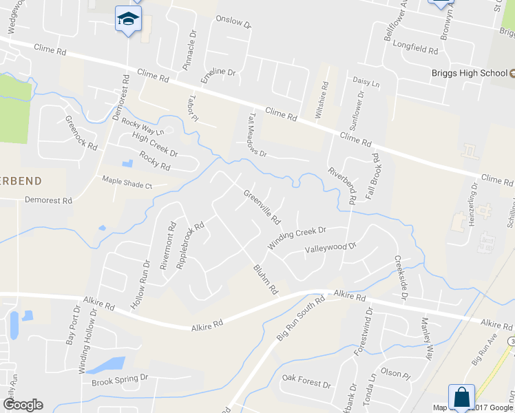 map of restaurants, bars, coffee shops, grocery stores, and more near 1630 Greenville Road in Columbus