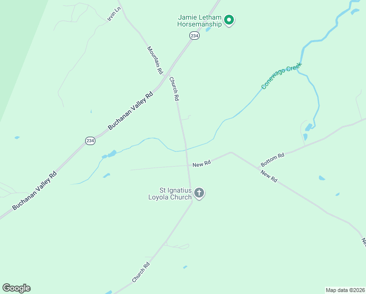 map of restaurants, bars, coffee shops, grocery stores, and more near 1220 Church Road in Orrtanna