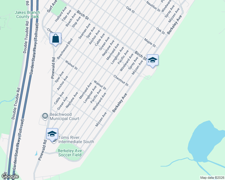 map of restaurants, bars, coffee shops, grocery stores, and more near 1144 Spray Avenue in Beachwood