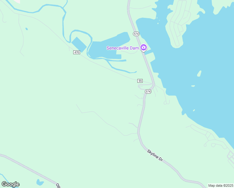 map of restaurants, bars, coffee shops, grocery stores, and more near in Senecaville