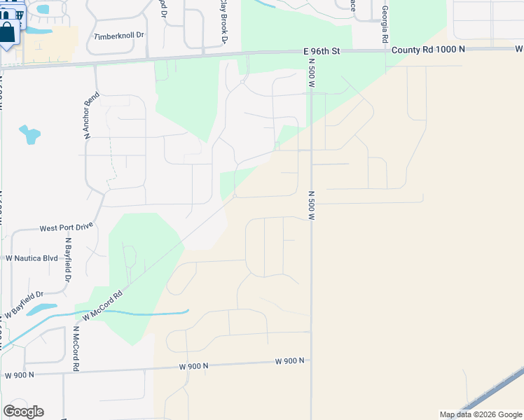 map of restaurants, bars, coffee shops, grocery stores, and more near 5413 West McCord Road in McCordsville
