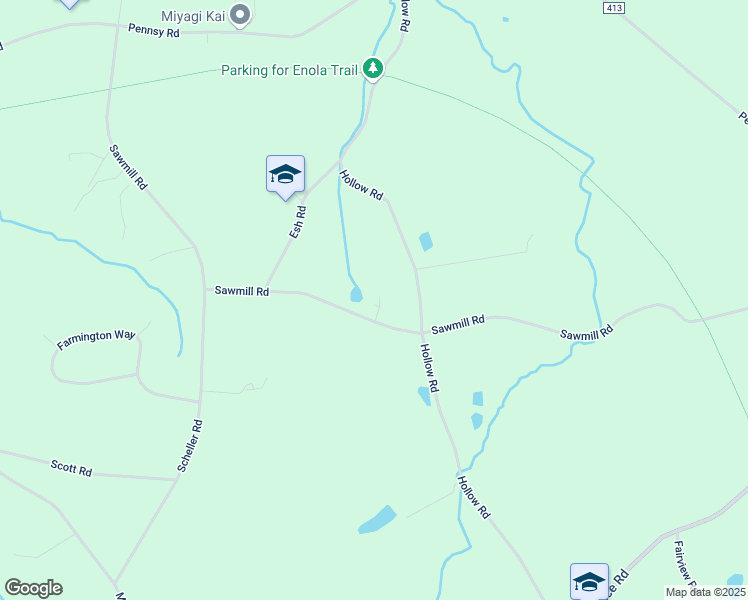 map of restaurants, bars, coffee shops, grocery stores, and more near 289 Sawmill Road in New Providence