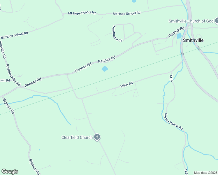 map of restaurants, bars, coffee shops, grocery stores, and more near 133 Miller Road in Willow Street