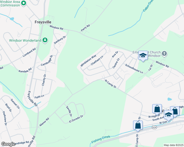 map of restaurants, bars, coffee shops, grocery stores, and more near 320 Wimbleton Way in Red Lion