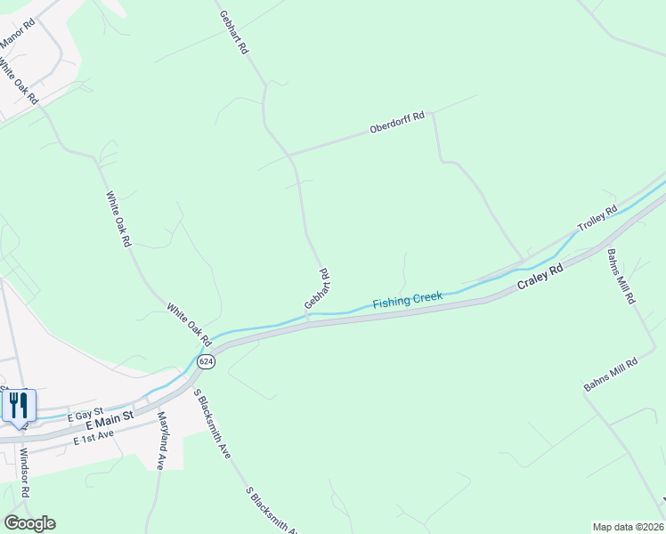 map of restaurants, bars, coffee shops, grocery stores, and more near 1140 Gebhart Rd in Windsor