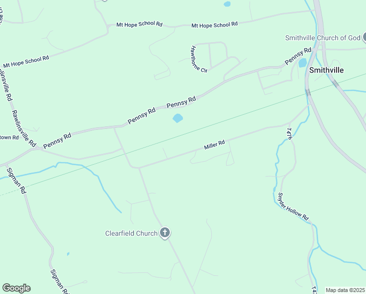 map of restaurants, bars, coffee shops, grocery stores, and more near 133 Miller Road in Willow Street