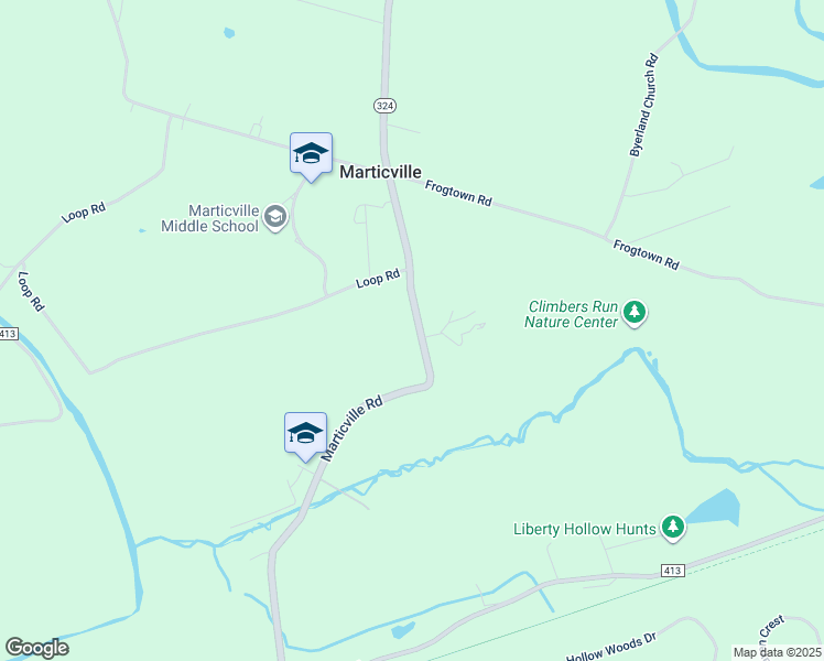 map of restaurants, bars, coffee shops, grocery stores, and more near 768 Marticville Road in Pequea