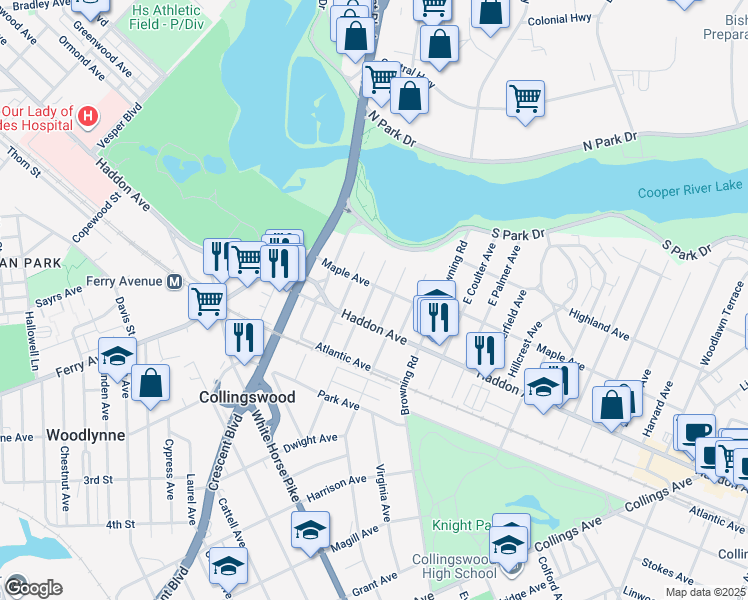 24 East Wayne Terrace, Collingswood NJ Walk Score