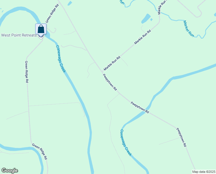 map of restaurants, bars, coffee shops, grocery stores, and more near 603 Peepytown Road in East Berlin