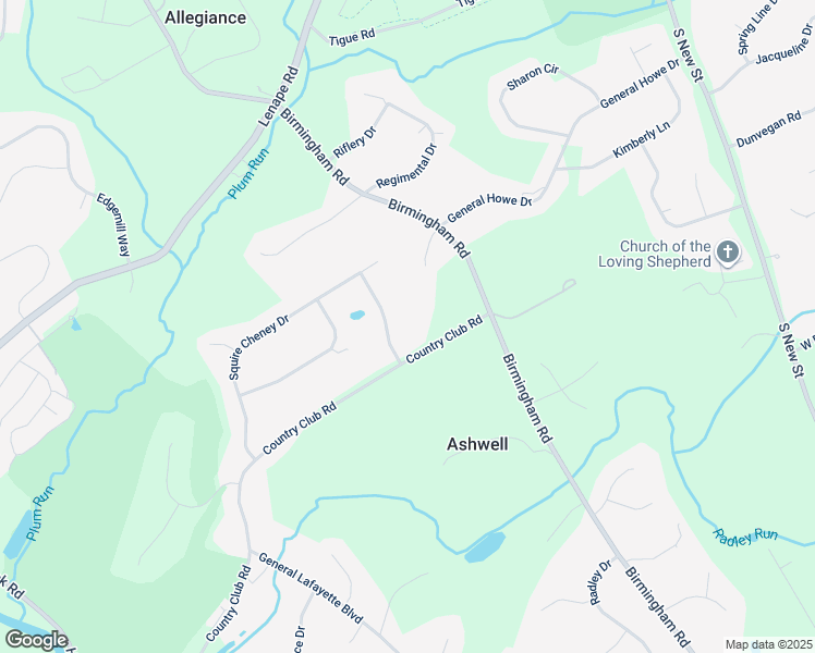 map of restaurants, bars, coffee shops, grocery stores, and more near 809 General Sterling Drive in West Chester