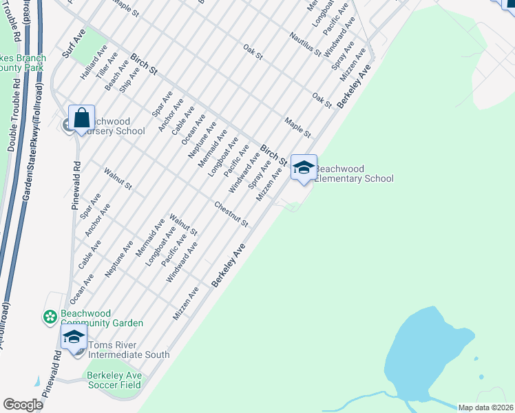map of restaurants, bars, coffee shops, grocery stores, and more near 1027 Mizzen Avenue in Beachwood