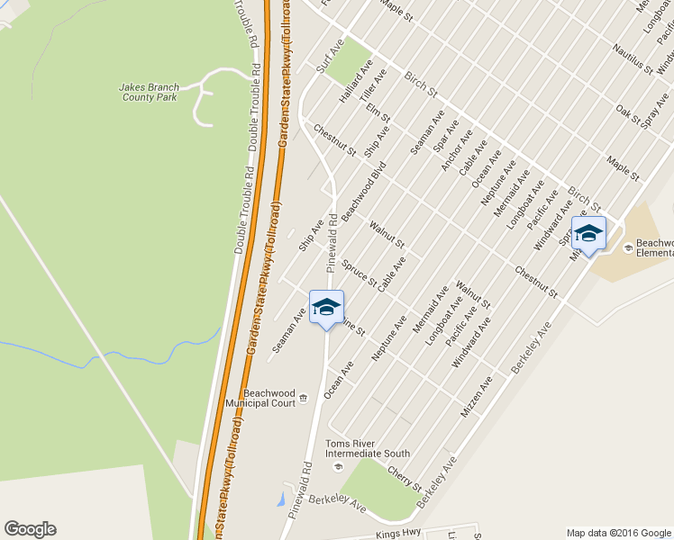 map of restaurants, bars, coffee shops, grocery stores, and more near 1309 Seaman Avenue in Beachwood