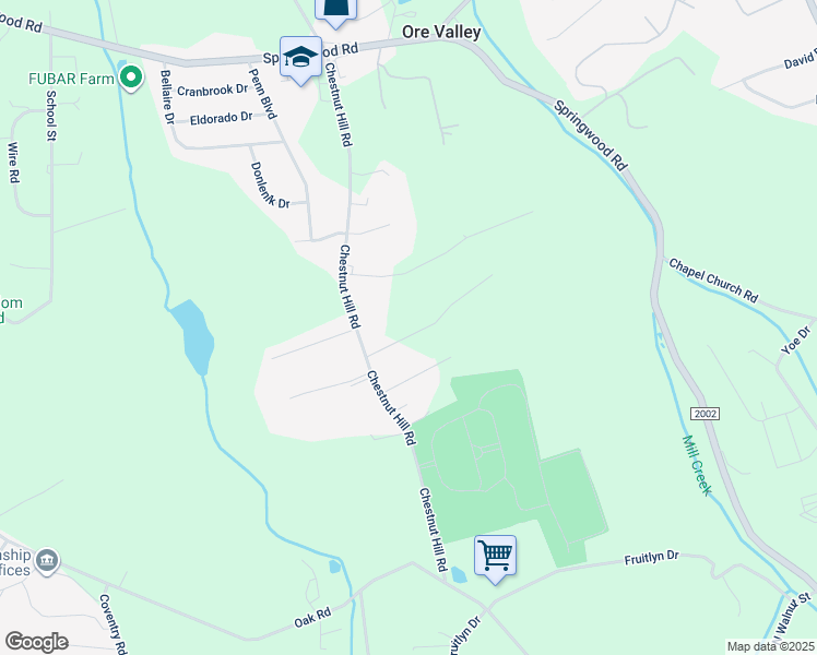 map of restaurants, bars, coffee shops, grocery stores, and more near 366 Chestnut Hill Road in York