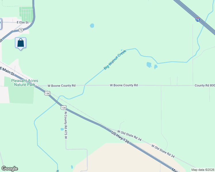map of restaurants, bars, coffee shops, grocery stores, and more near 4335 County Line Rd in Lizton