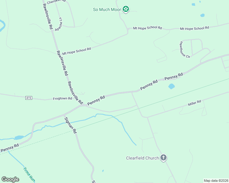 map of restaurants, bars, coffee shops, grocery stores, and more near 861 Pennsy Road in Willow Street