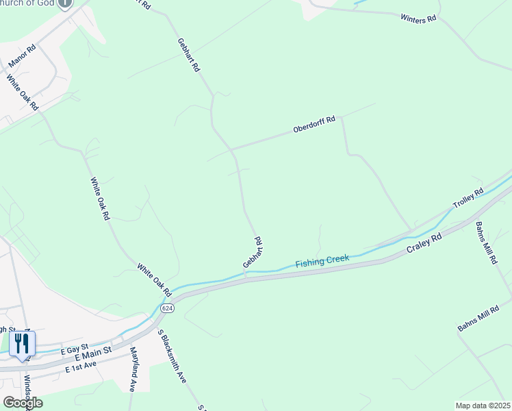 map of restaurants, bars, coffee shops, grocery stores, and more near 1080 Gebhart Rd in Windsor