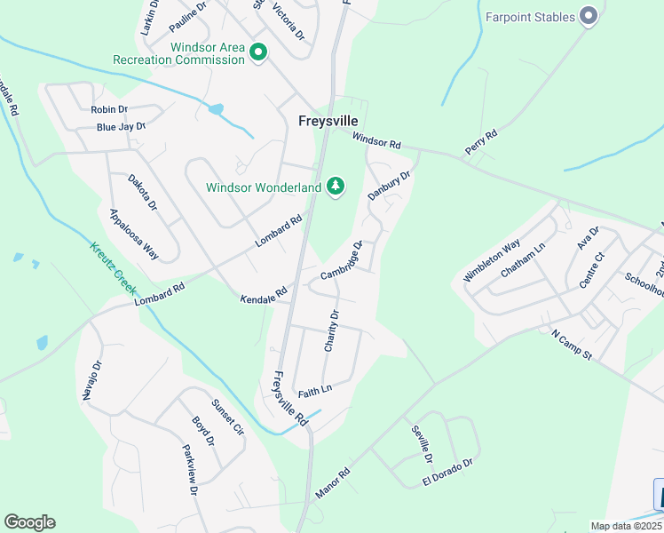 map of restaurants, bars, coffee shops, grocery stores, and more near 150 Cambridge Drive in Red Lion