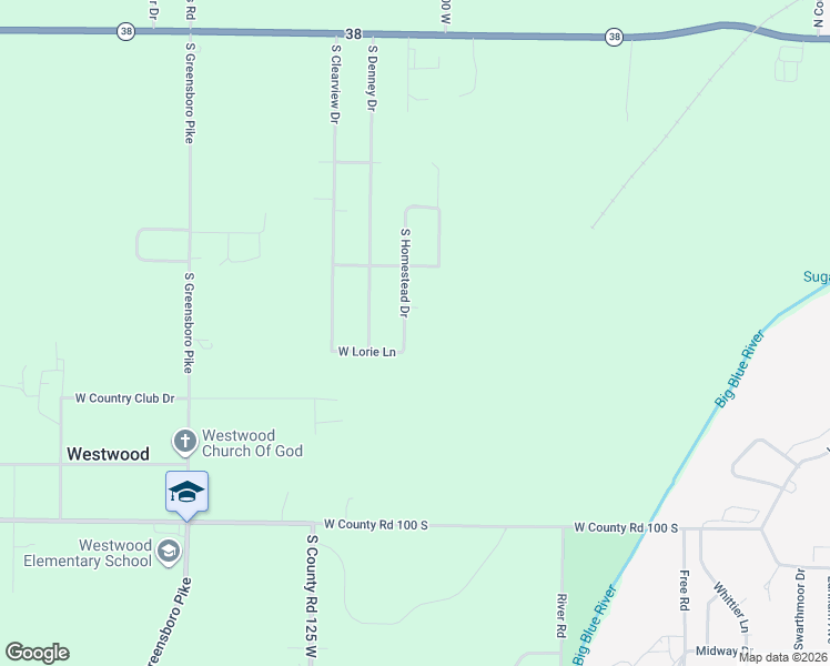 map of restaurants, bars, coffee shops, grocery stores, and more near 624 S Homestead Dr in New Castle