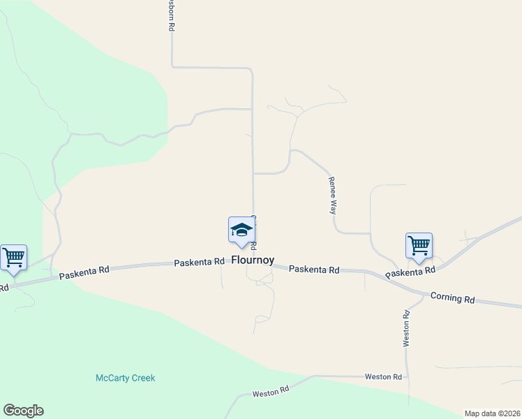 map of restaurants, bars, coffee shops, grocery stores, and more near 4255 Osborn Road in Corning